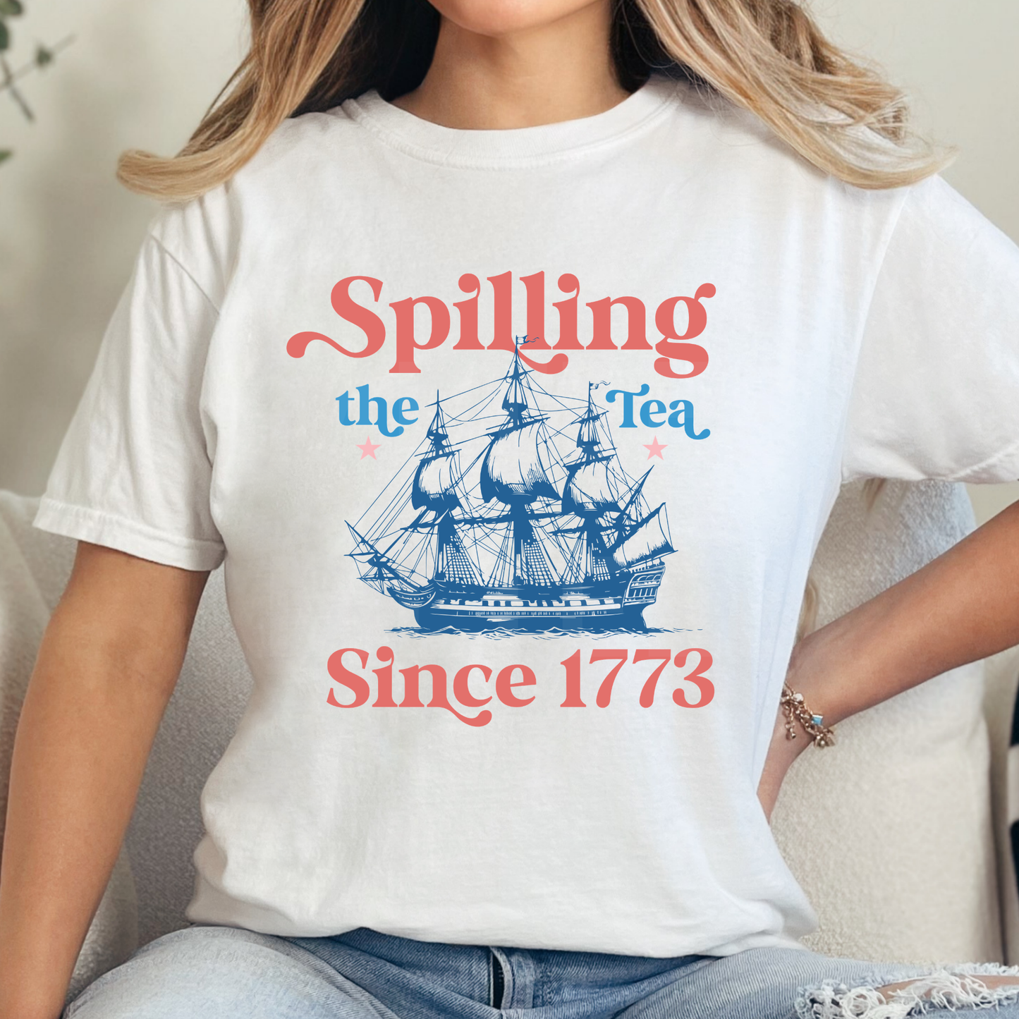 Spilling The Tea Since 1773 (1) DTF Direct To Film