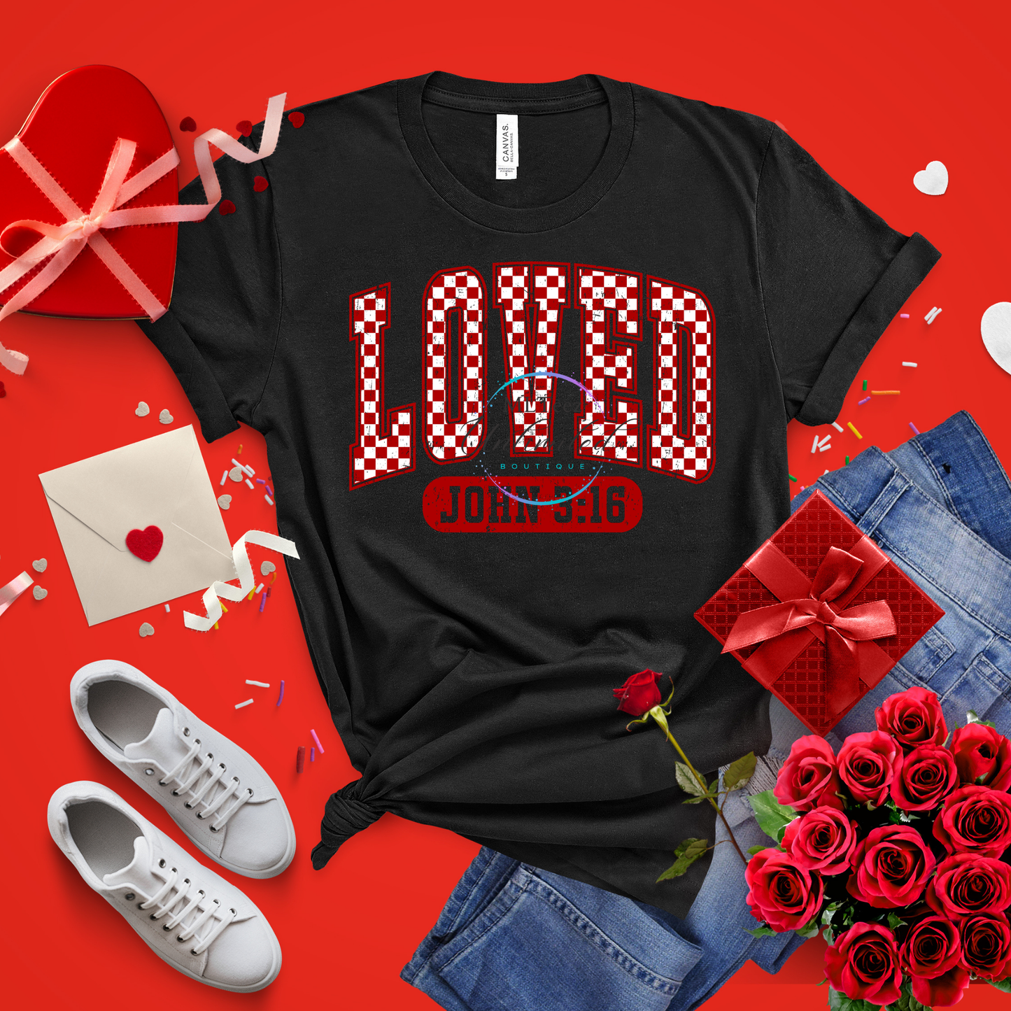 Loved John 3:16 (Valentine's Day) (1) DTF Direct To Film