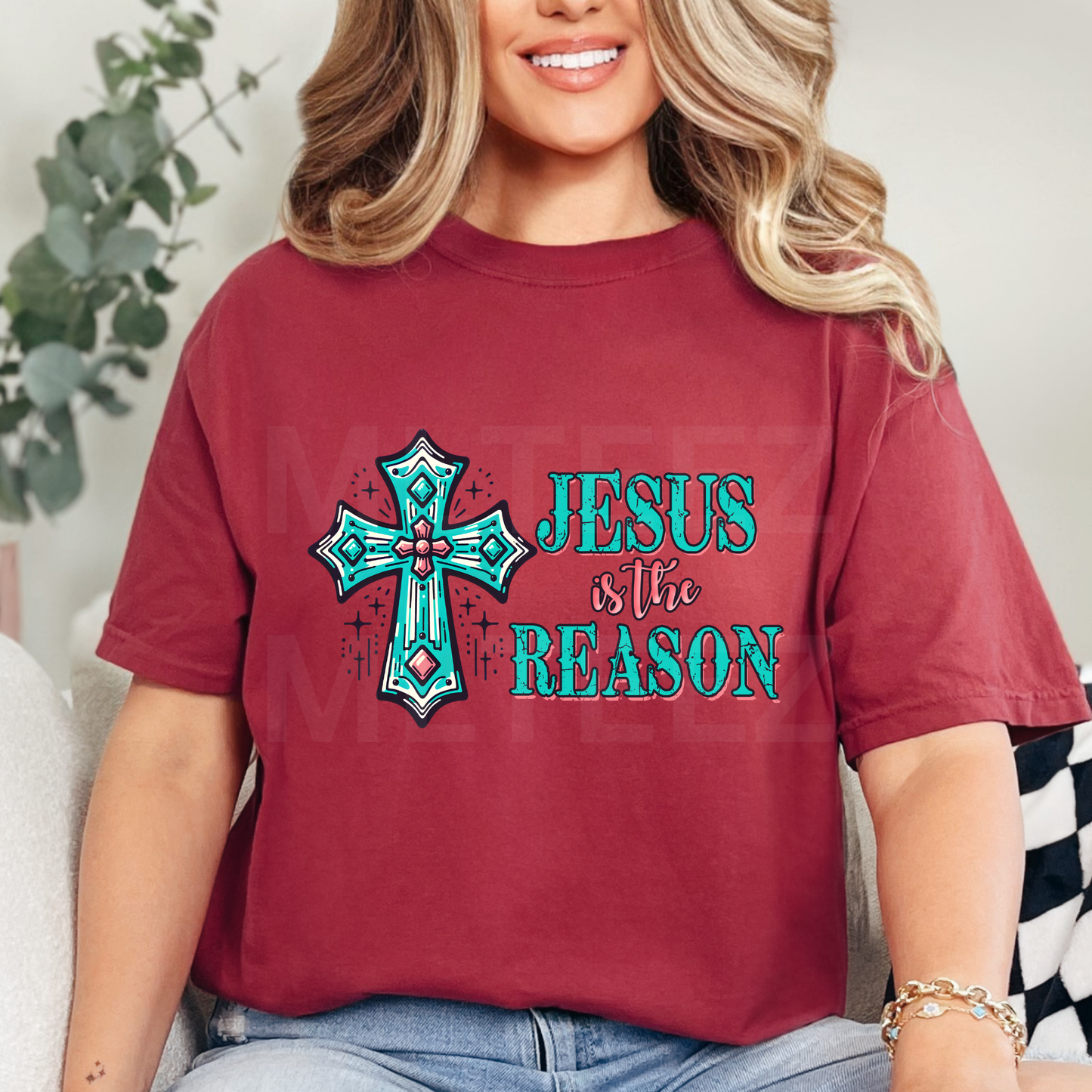 Jesus Is The Reason (1) Christian DTF Direct To Film
