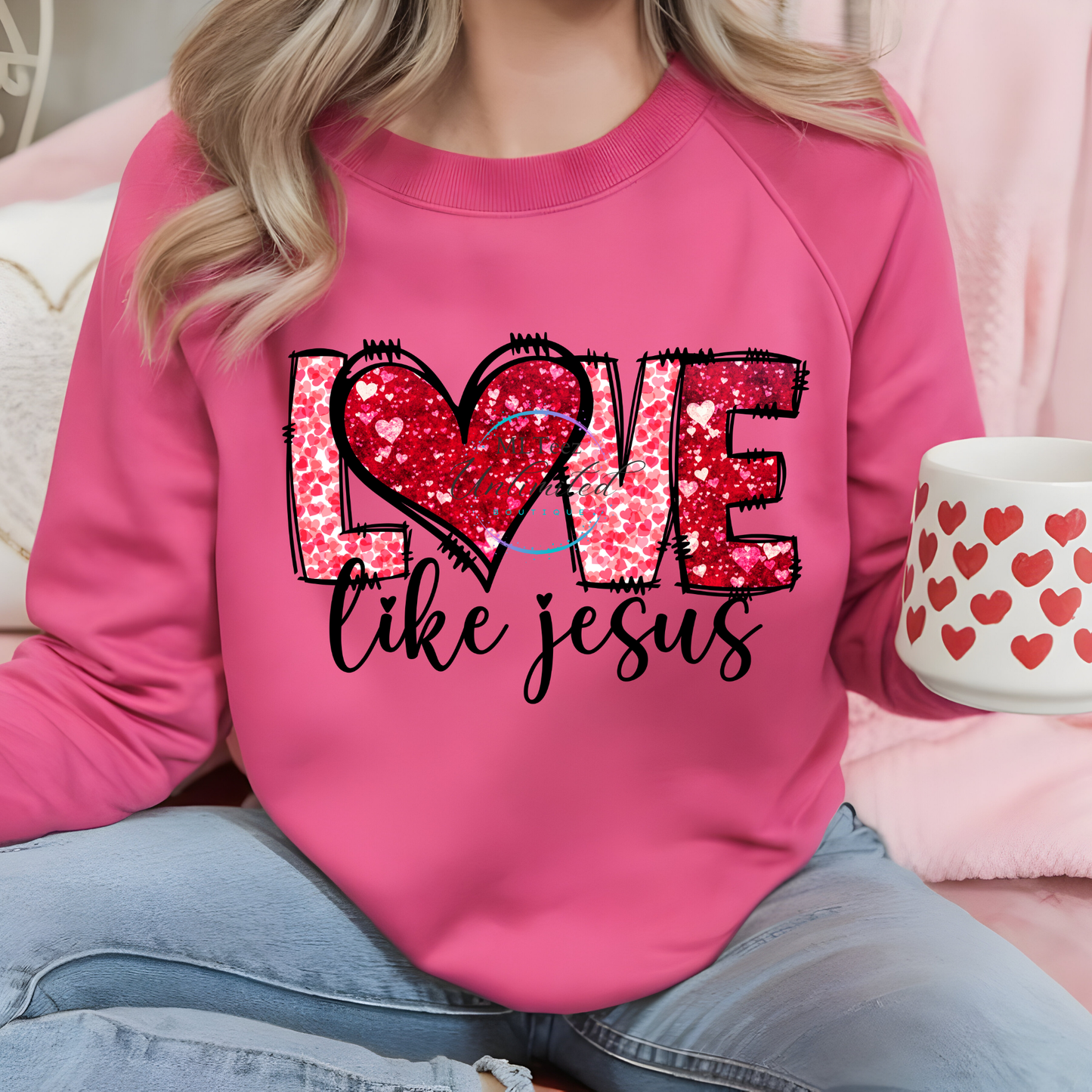 Love Like Jesus (Valentine's Day) (1) DTF Direct To Film