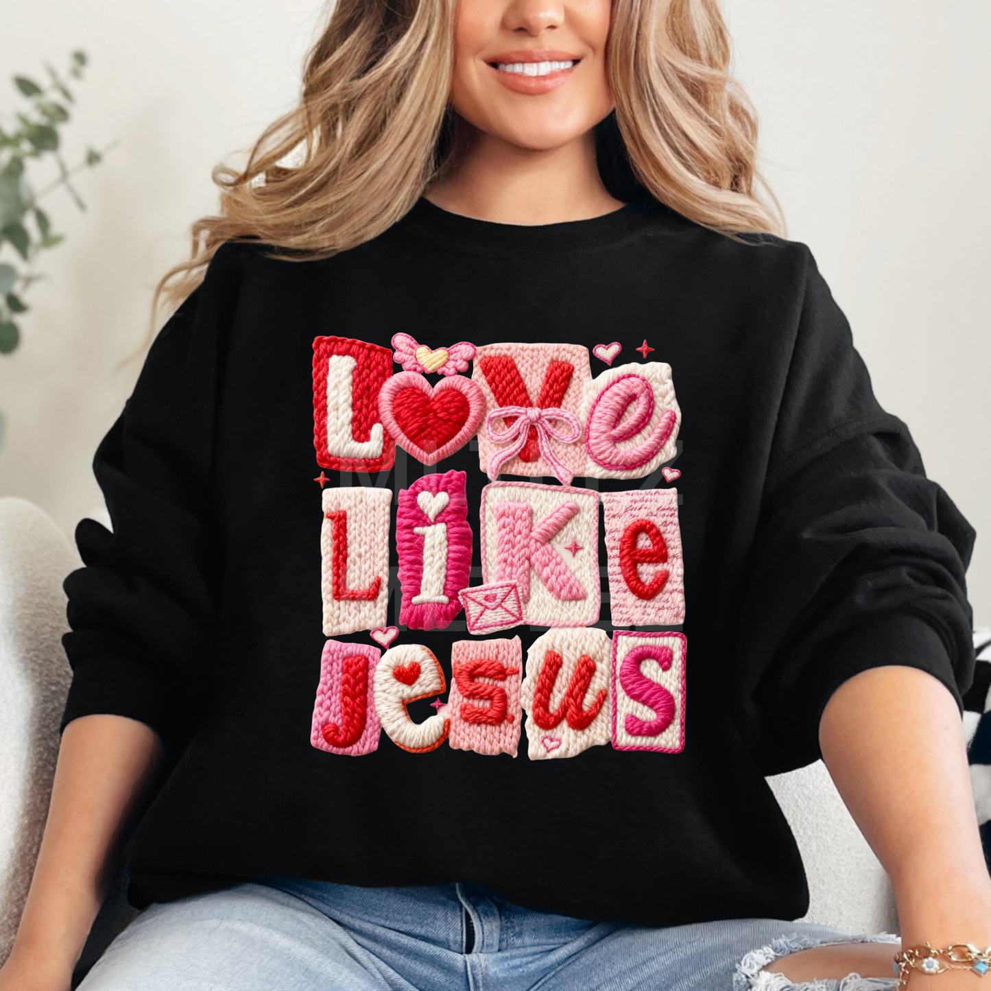 Love Like Jesus (Valentine's Day) (10) DTF Direct to Film