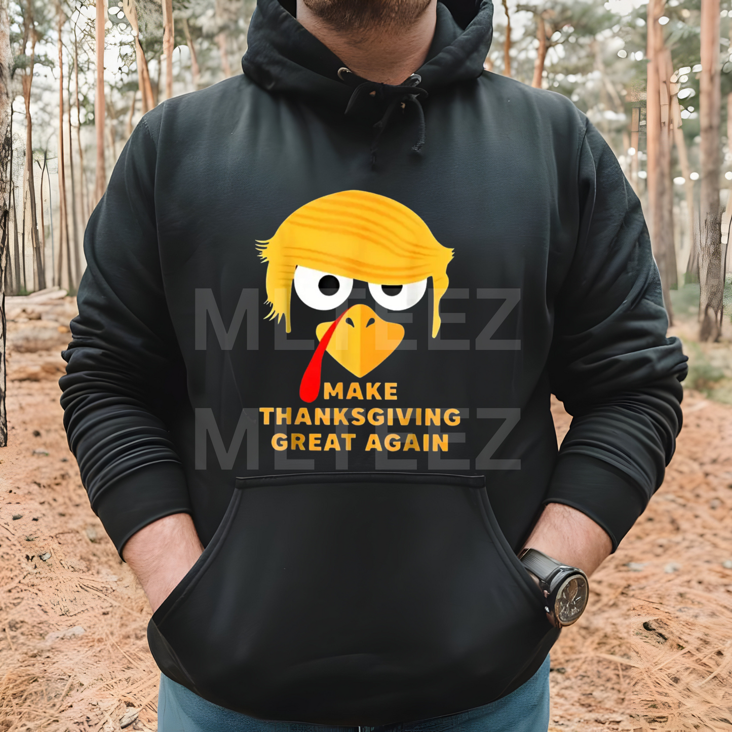 Make Thanksgiving Great Again DTF Direct To Film