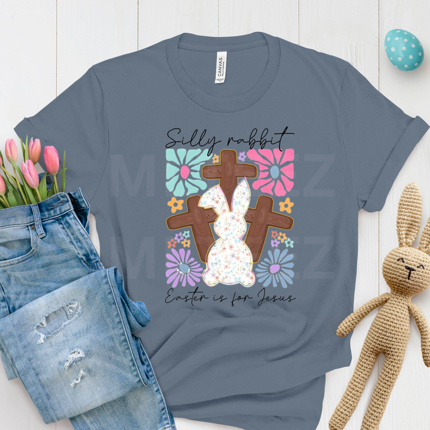 Silly Rabbit Easter Is For Jesus (4) DTF Direct To Film