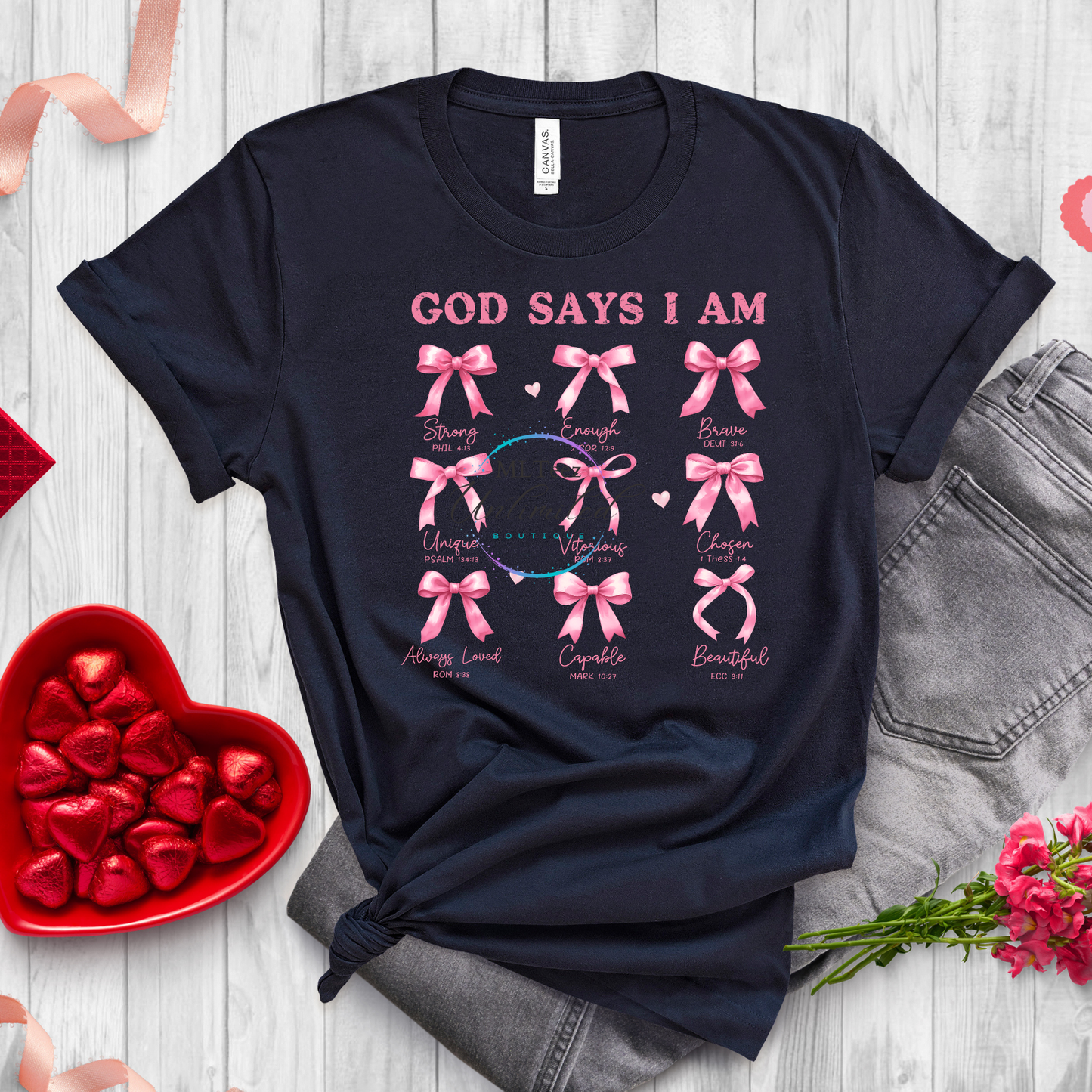 God Says I Am (3) (Bows) DTF Direct To Film
