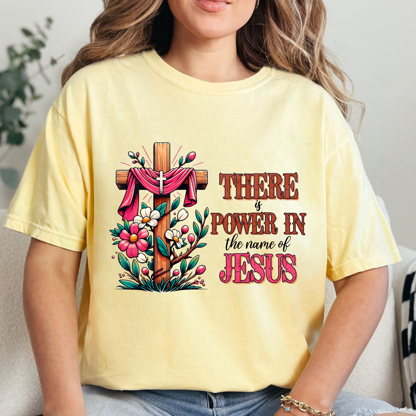 There is Power In The Name of Jesus (1) Christian DTF Direct To Film