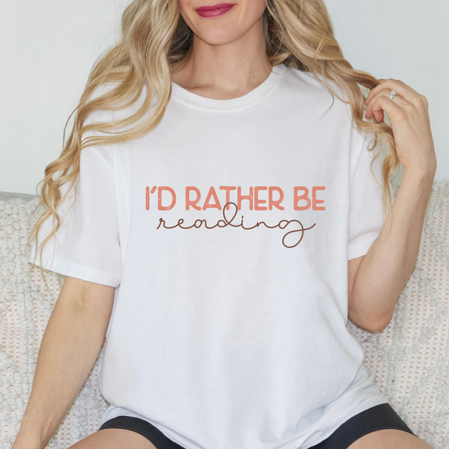 I'd Rather Be Reading (1) DTF Direct To Film