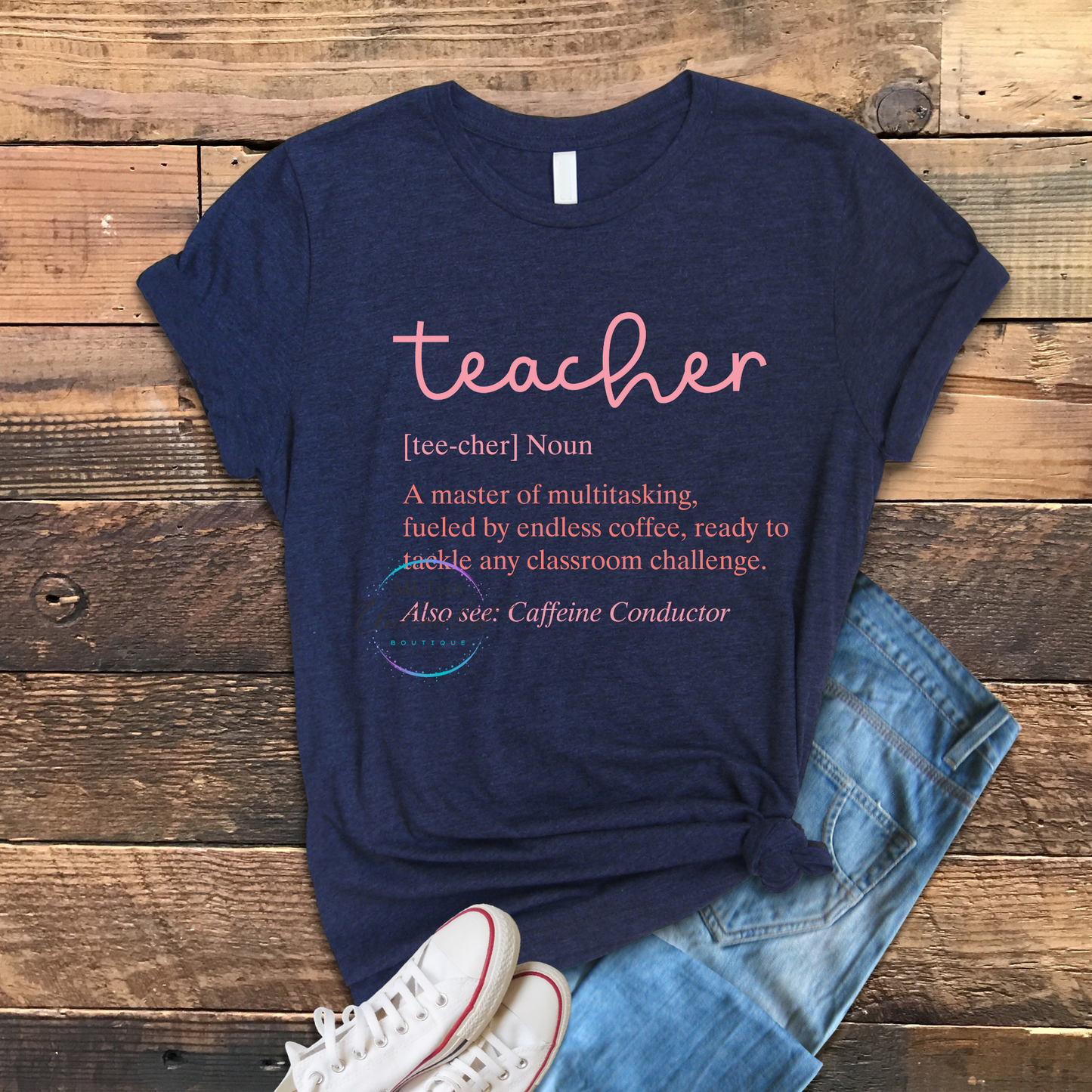 Teacher, Noun (Pink) DTF Direct To Film