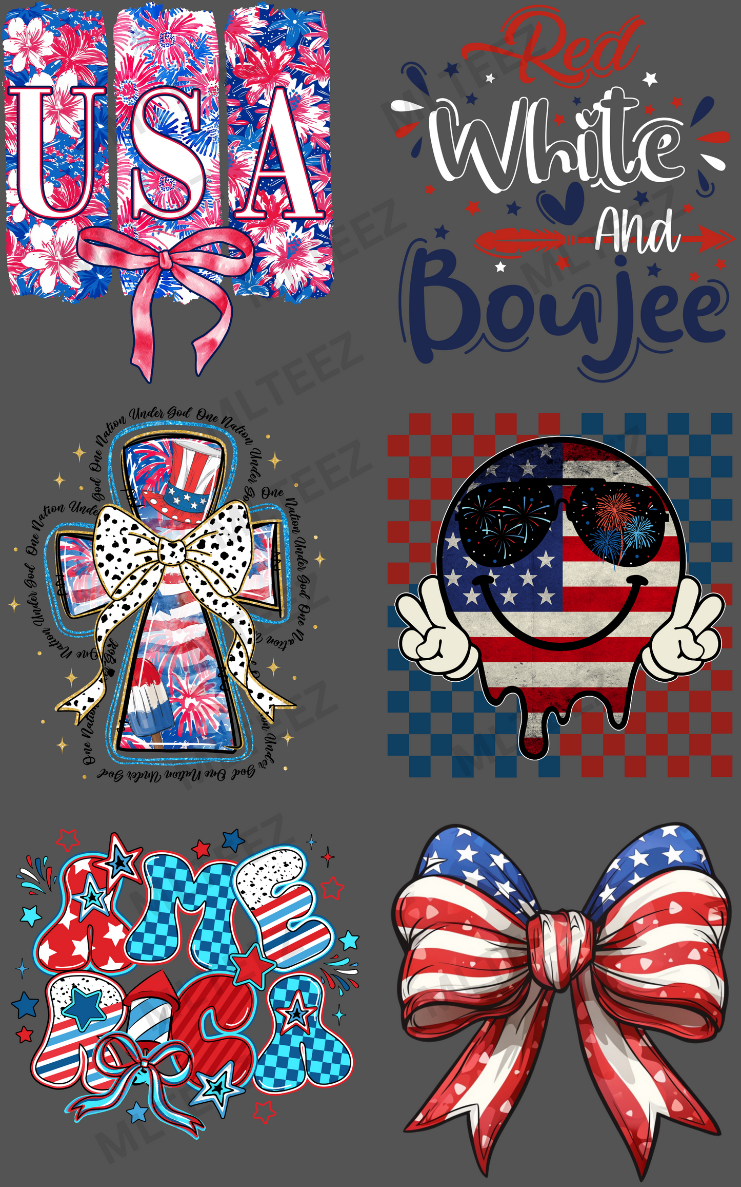 AMERICA (3) - 22X36 DTF TRANSFERS - DIRECT TO FILM