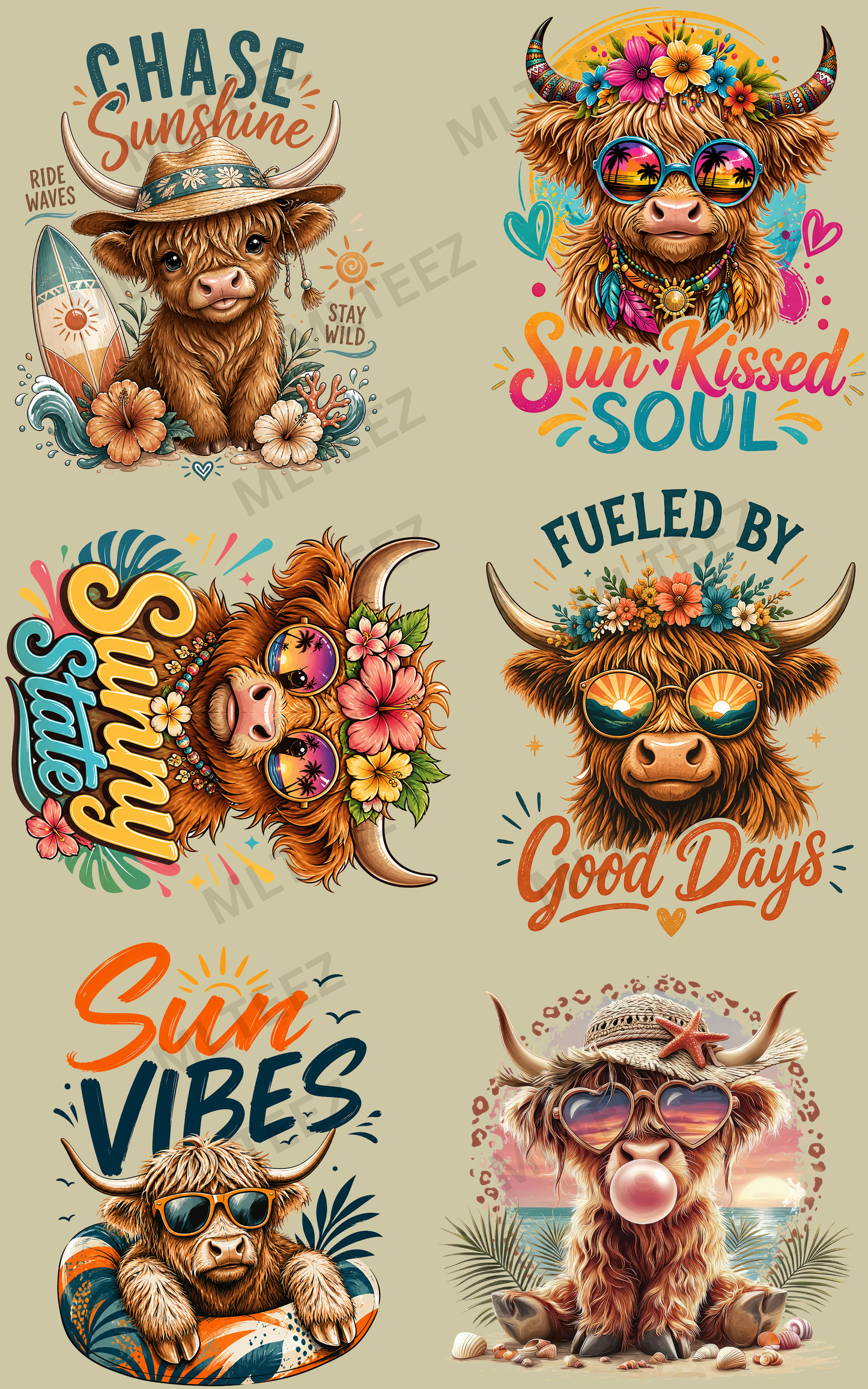 CHASE SUNSHINE (1) PREMADE GANGSHEET - 22X36 DTF TRANSFERS - DIRECT TO FILM