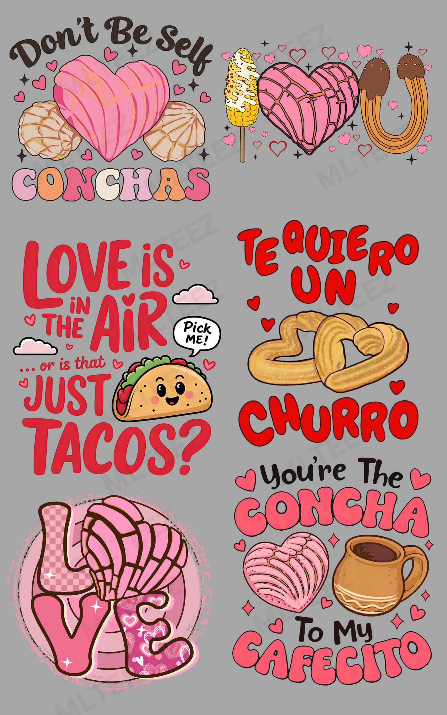 DON'T BE CONCHAS PREMADE GANGSHEET - 22X36 DTF TRANSFERS - DIRECT TO FILM