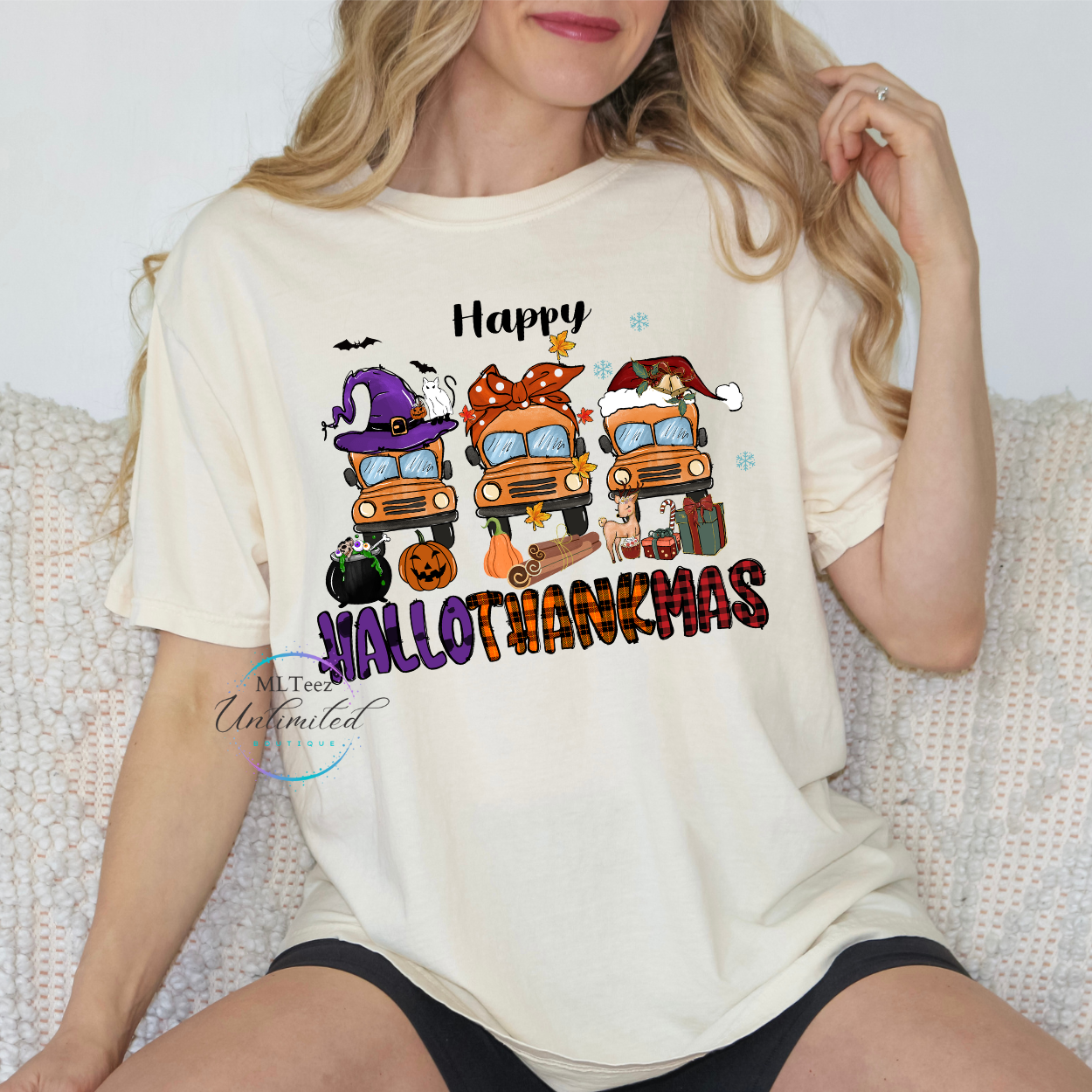 Happy Hallothankmas 30 DTF Direct To Film