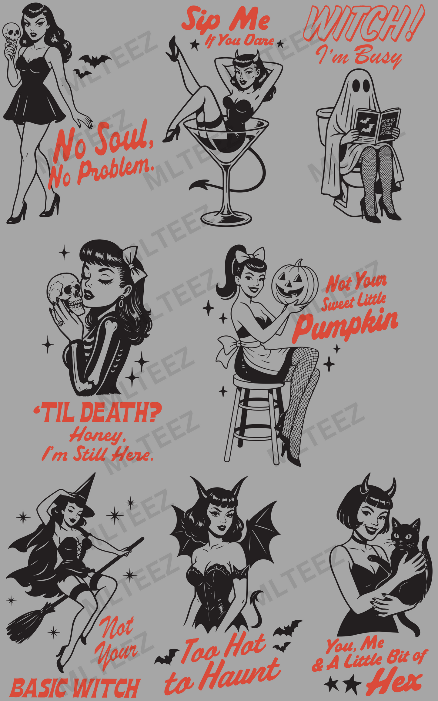 NO SOUL, NO PROBLEM PREMADE GANGSHEET - 22X36 DTF TRANSFERS - DIRECT TO FILM