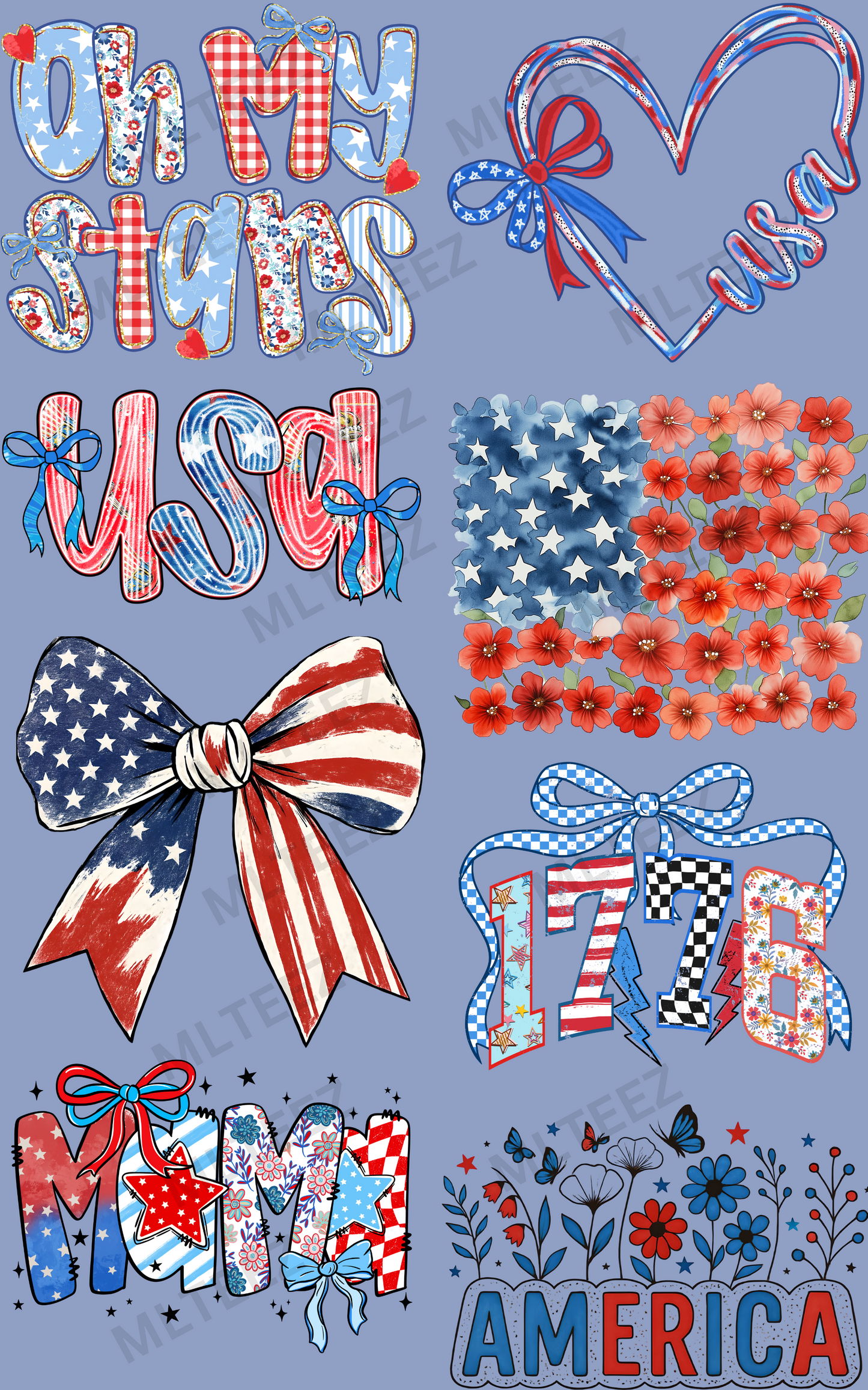 OH MY STARS PREMADE GANGSHEET - 22X36 DTF TRANSFERS - DIRECT TO FILM