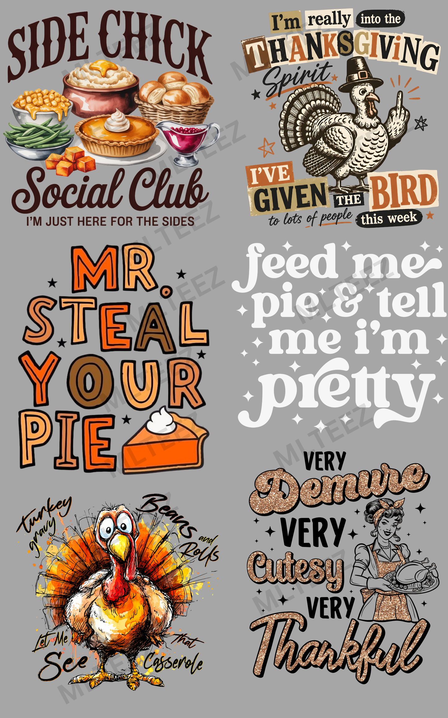 SIDE CHICK SOCIAL CLUB (1) PREMADE GANGSHEET - 22X36 DTF TRANSFERS - DIRECT TO FILM