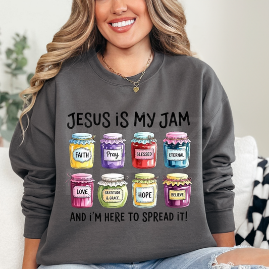 Jesus Is My Jam And I'm Here To Spread It (1) DTF Direct To Film