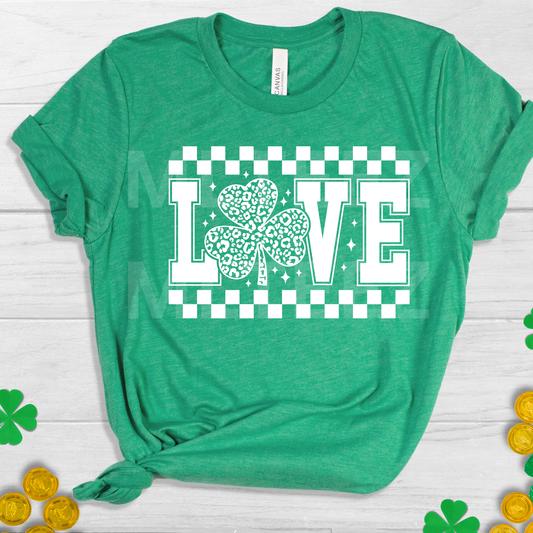 Love (St. Patrick's Day) (2) DTF Direct To Film