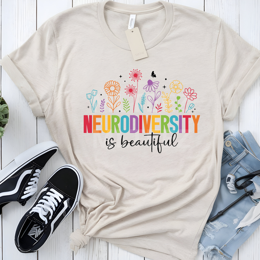 Neurodiversity Is Beautiful (Autism) (2) DTF Direct To Film