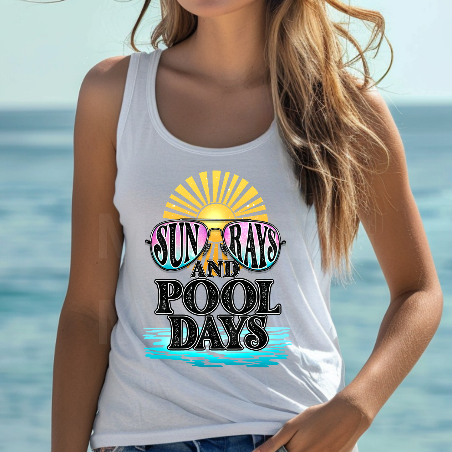 Sun Rays & Pool Days (1) DTF Direct To Film