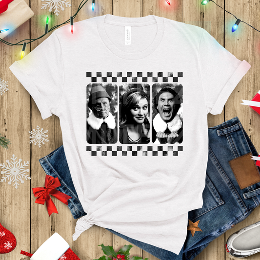 Black & White Christmas Movies (3) DTF Direct to Film