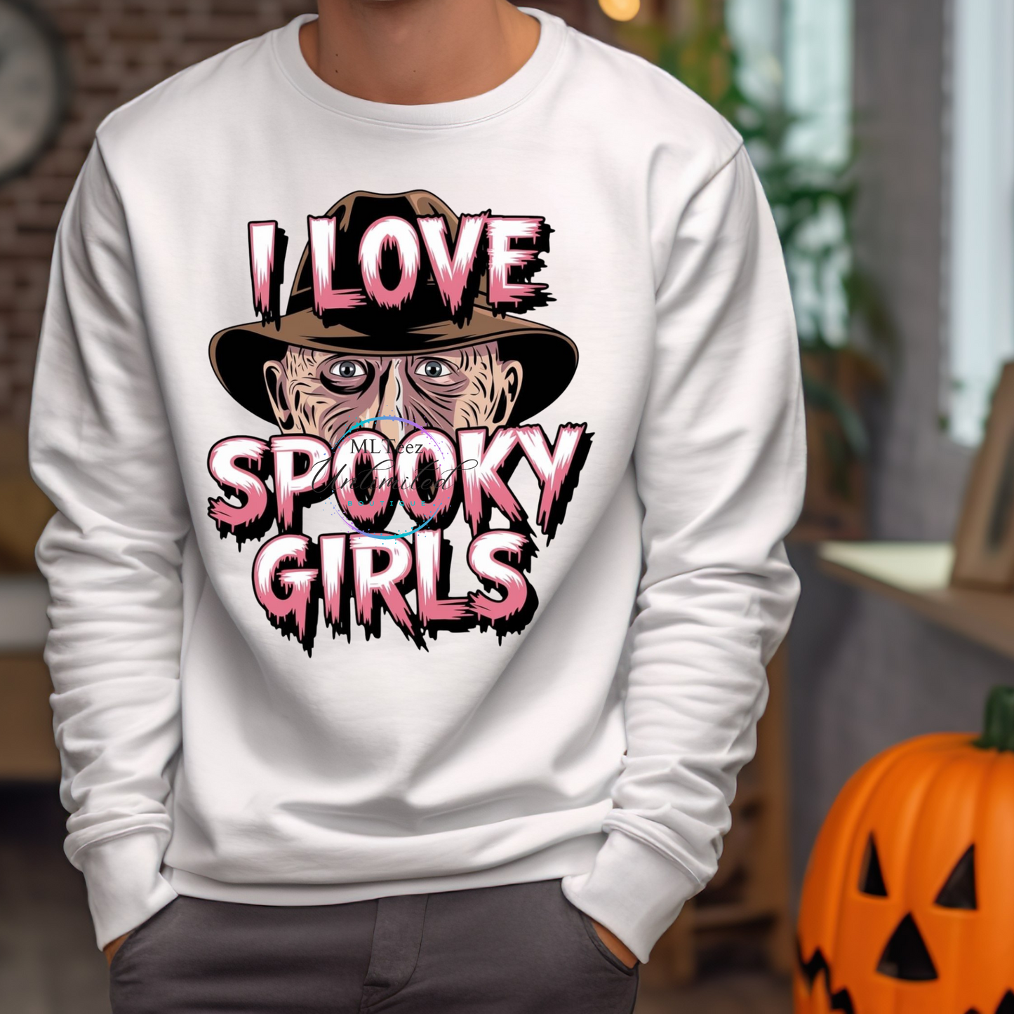 I Love Spooky Girls (Freddy) DTF Direct To Film