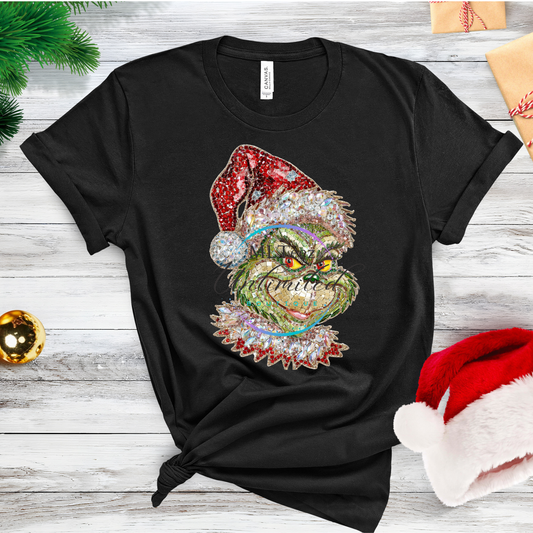 FAUX RHINESTONE BIG GREEN MAN (3) DTF Direct To Film