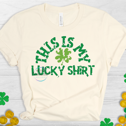 This Is My Lucky Shirt St. Patrick's Day DTF Direct To Film