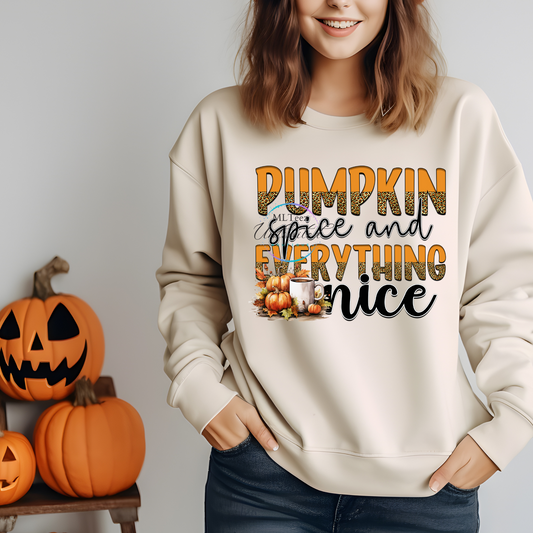 Pumpkin Spice and Everything Nice (2) DTF Direct To Film