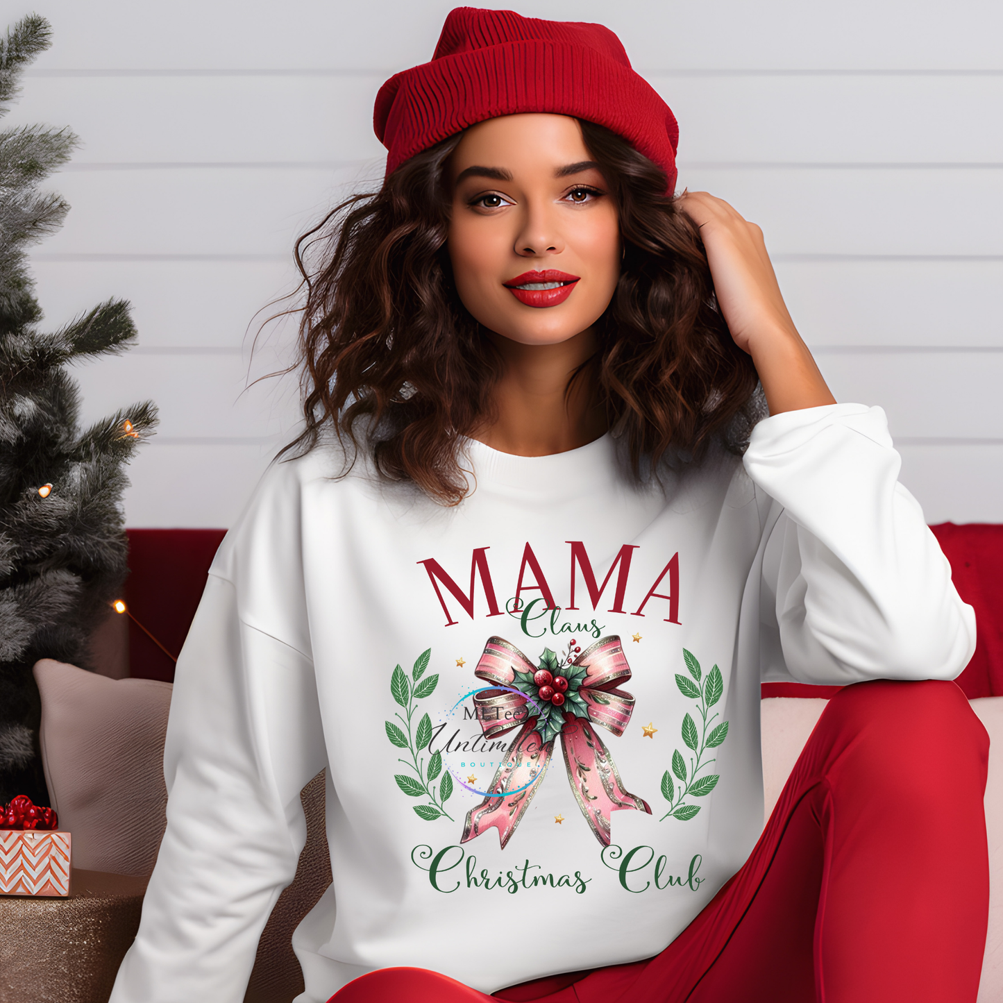 Mama Claus Christmas Club DTF Direct To Film