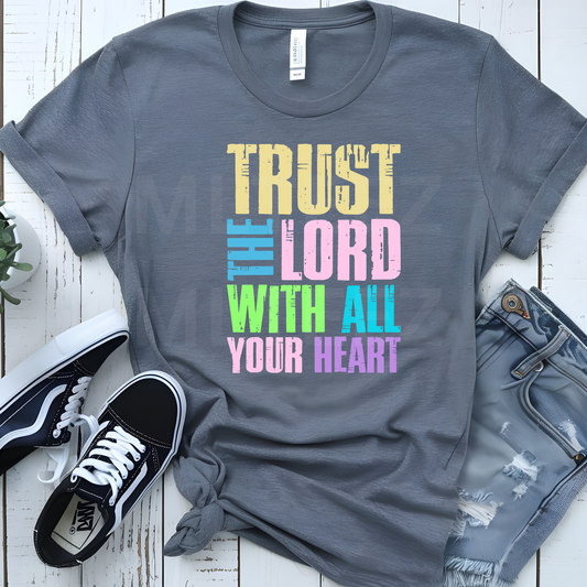 Trust The Lord With All Your Heart (4) DTF Direct to Film