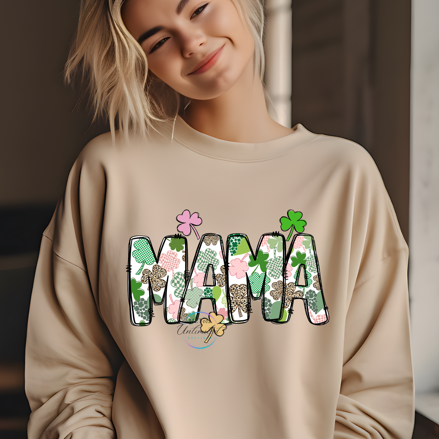 Mama (Shamrock Pattern) DTF Direct To Film