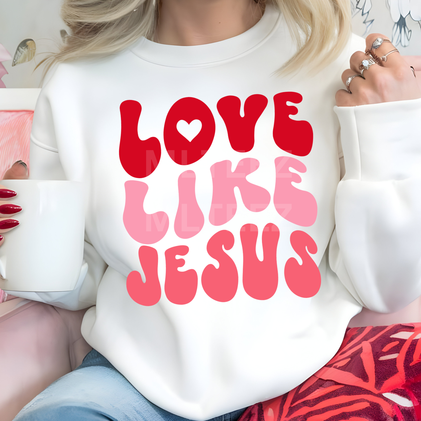Love Like Jesus (Valentine's Day) (16) DTF Direct to Film