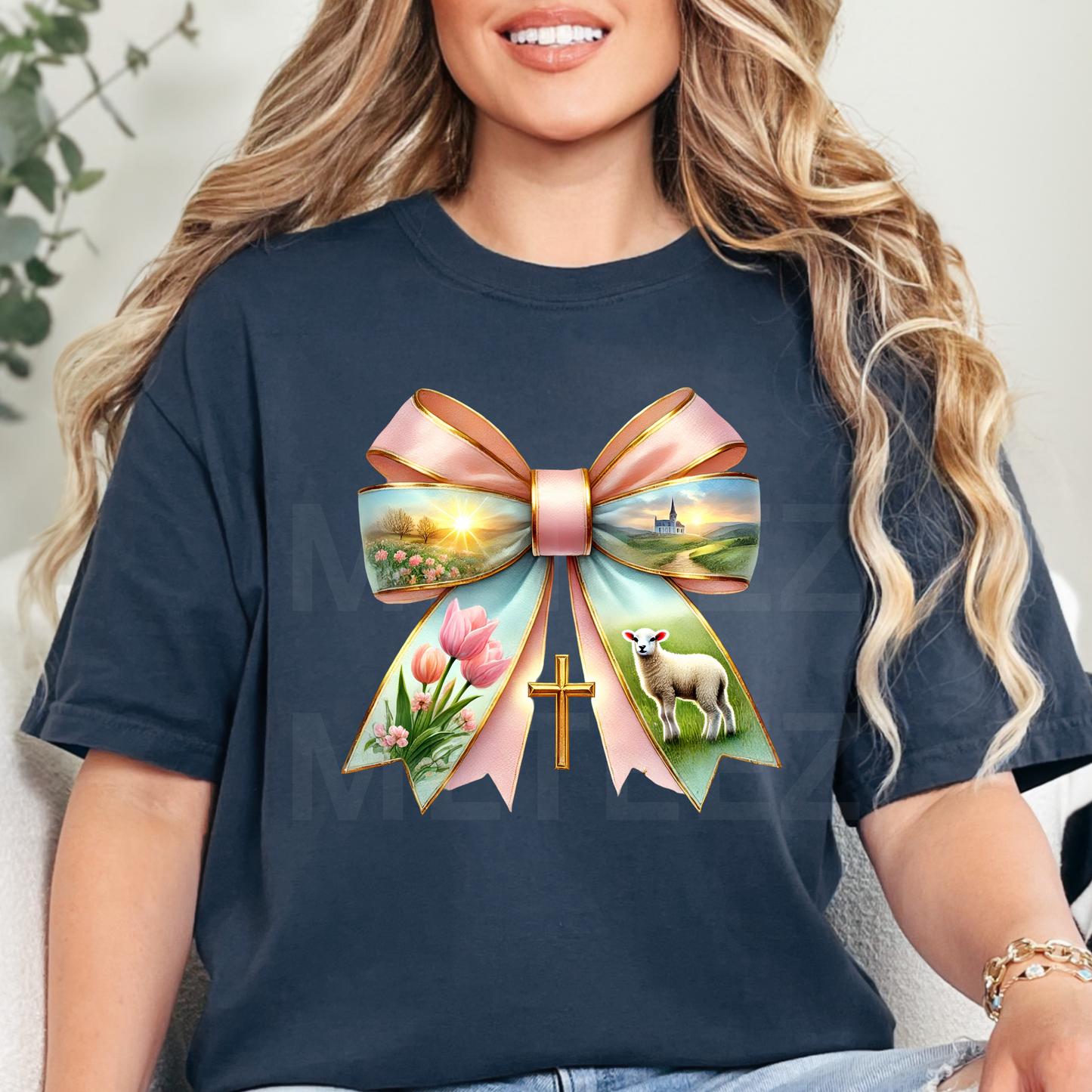 Easter Bow (30) DTF Direct To Film