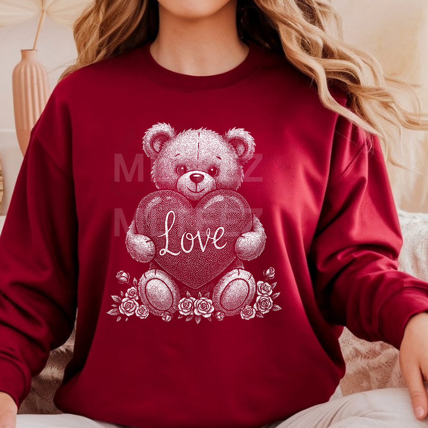 Valentine Bear (3) (Half Tone) DTF Direct to Film
