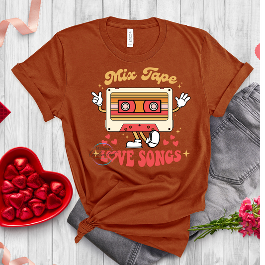 Mix Tape Love Songs DTF Direct To Film