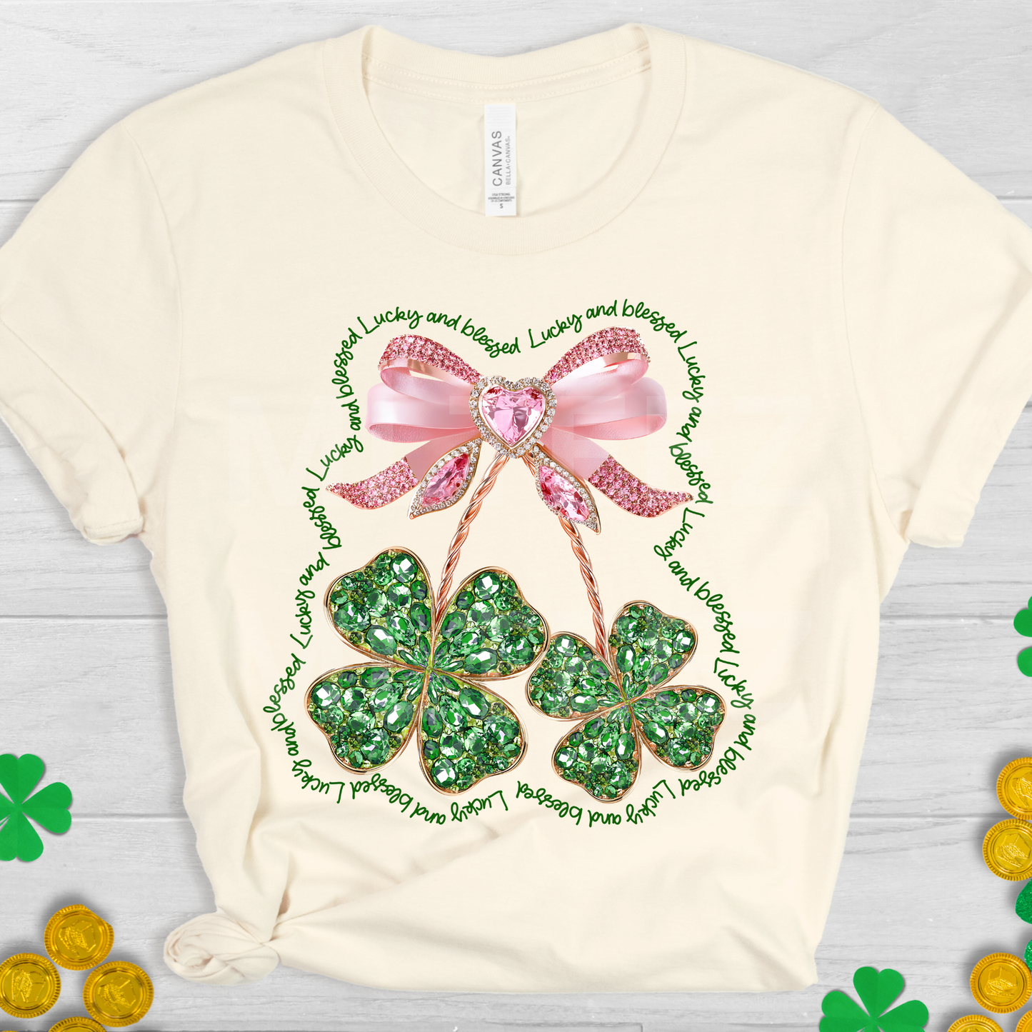 Lucky And Blessed (St. Patrick's Day) (2) DTF Direct To Film