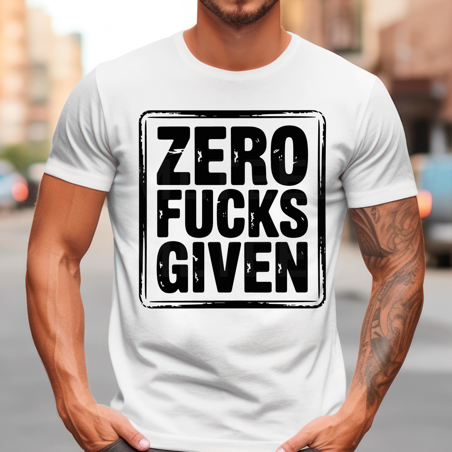 Zero Fucks Given (2) DTF Direct To Film