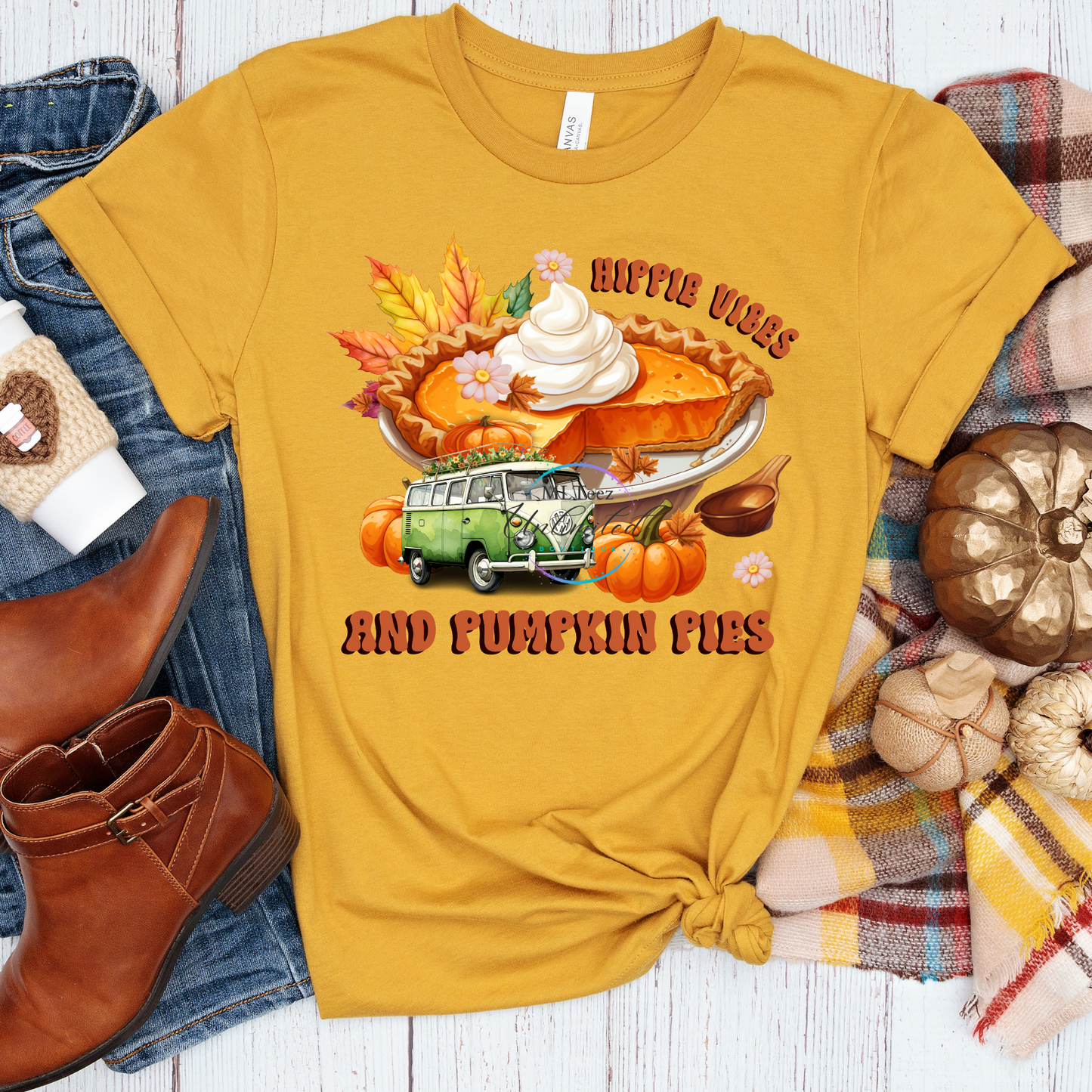 Hippie Vibes and Pumpkin Pies DTF Direct To Film