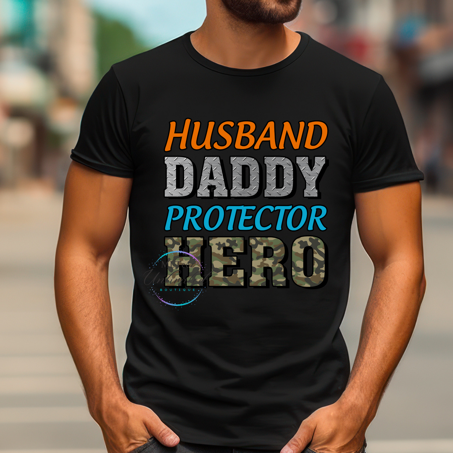 Husband, Daddy, Protector, Hero DTF Direct To Film