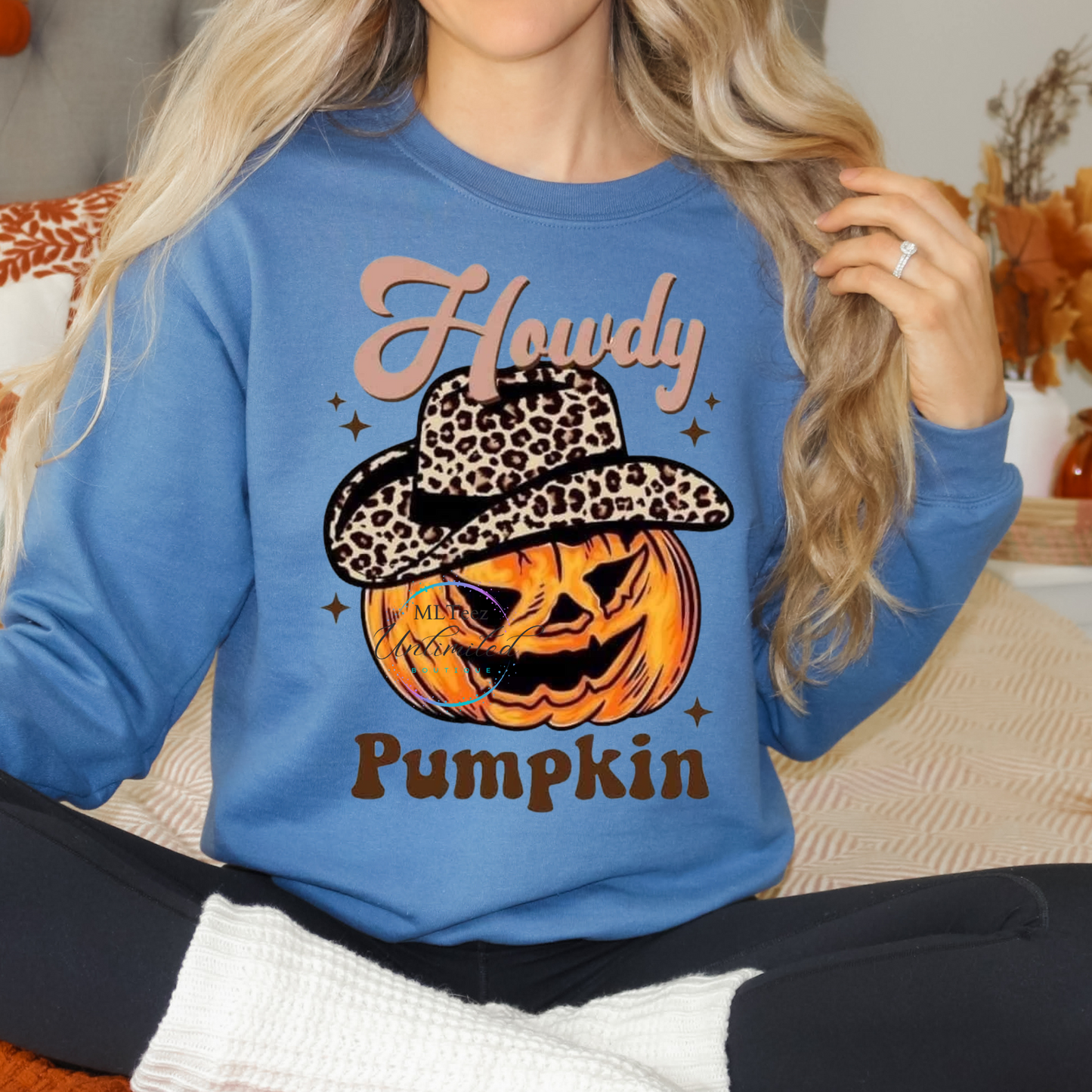 Western Howdy Pumpkin DTF Direct To Film