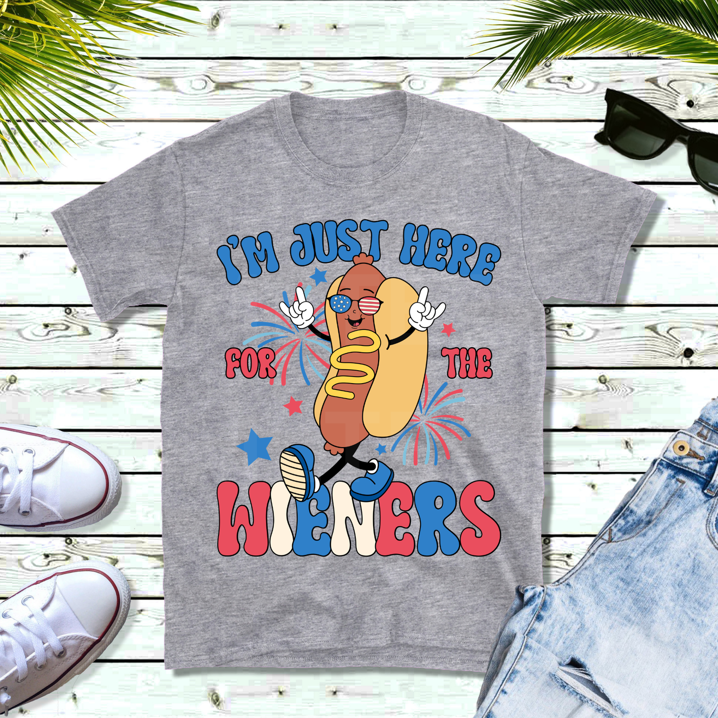 I'm Just Here for The Wieners (1) DTF Direct To Film