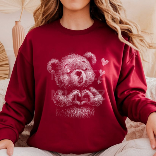 Valentine Bear (1) (Half Tone) DTF Direct to Film