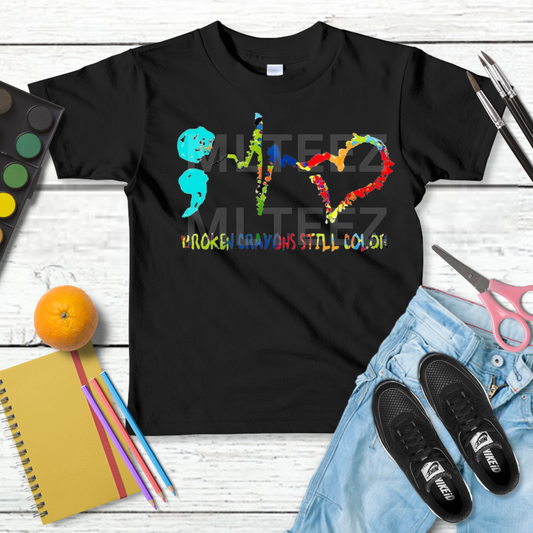 Broken Crayons Still Color (Autism) (1) DTF Direct To Film