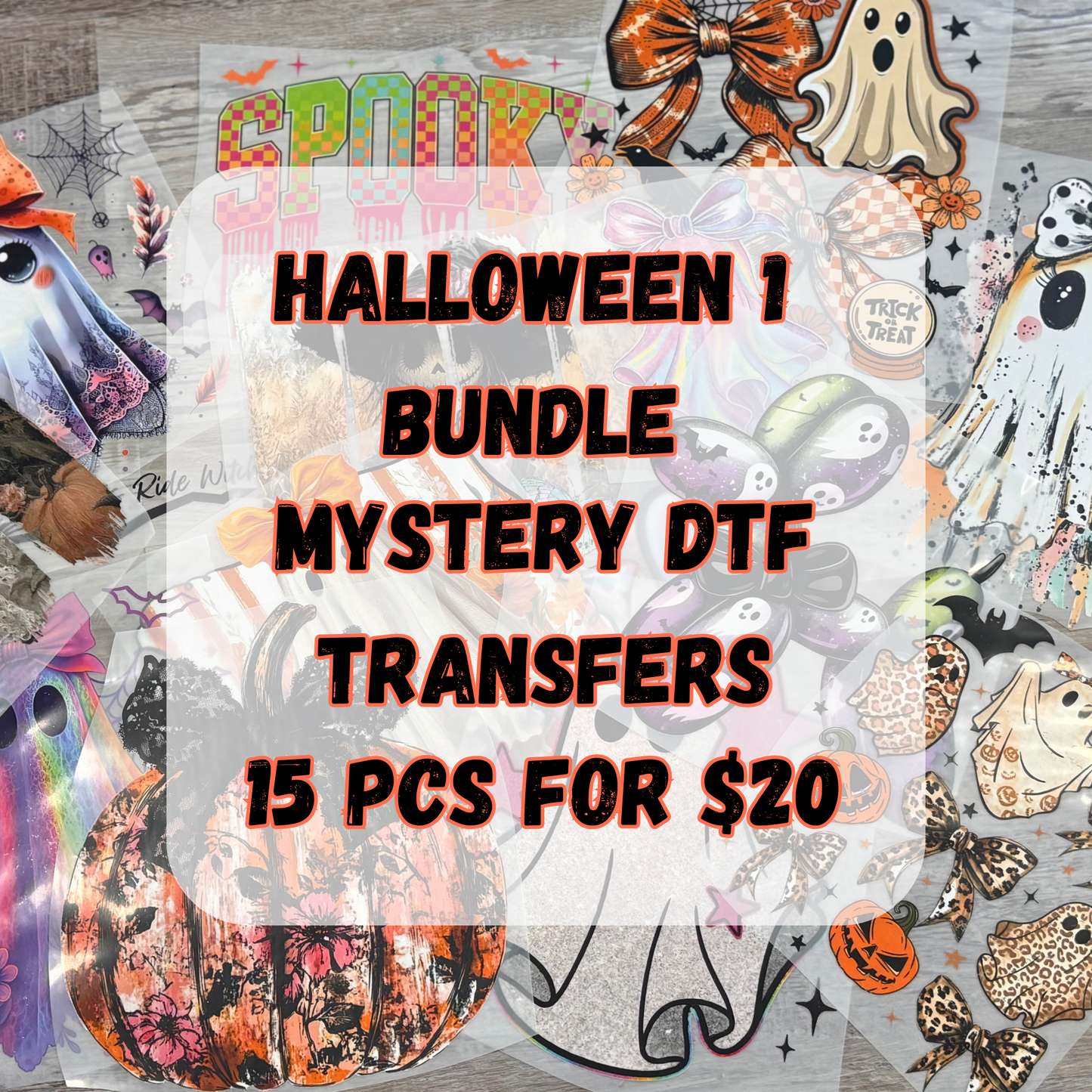 HALLOWEEN ADULT OR YOUTH MYSTERY DTF BUNDLE