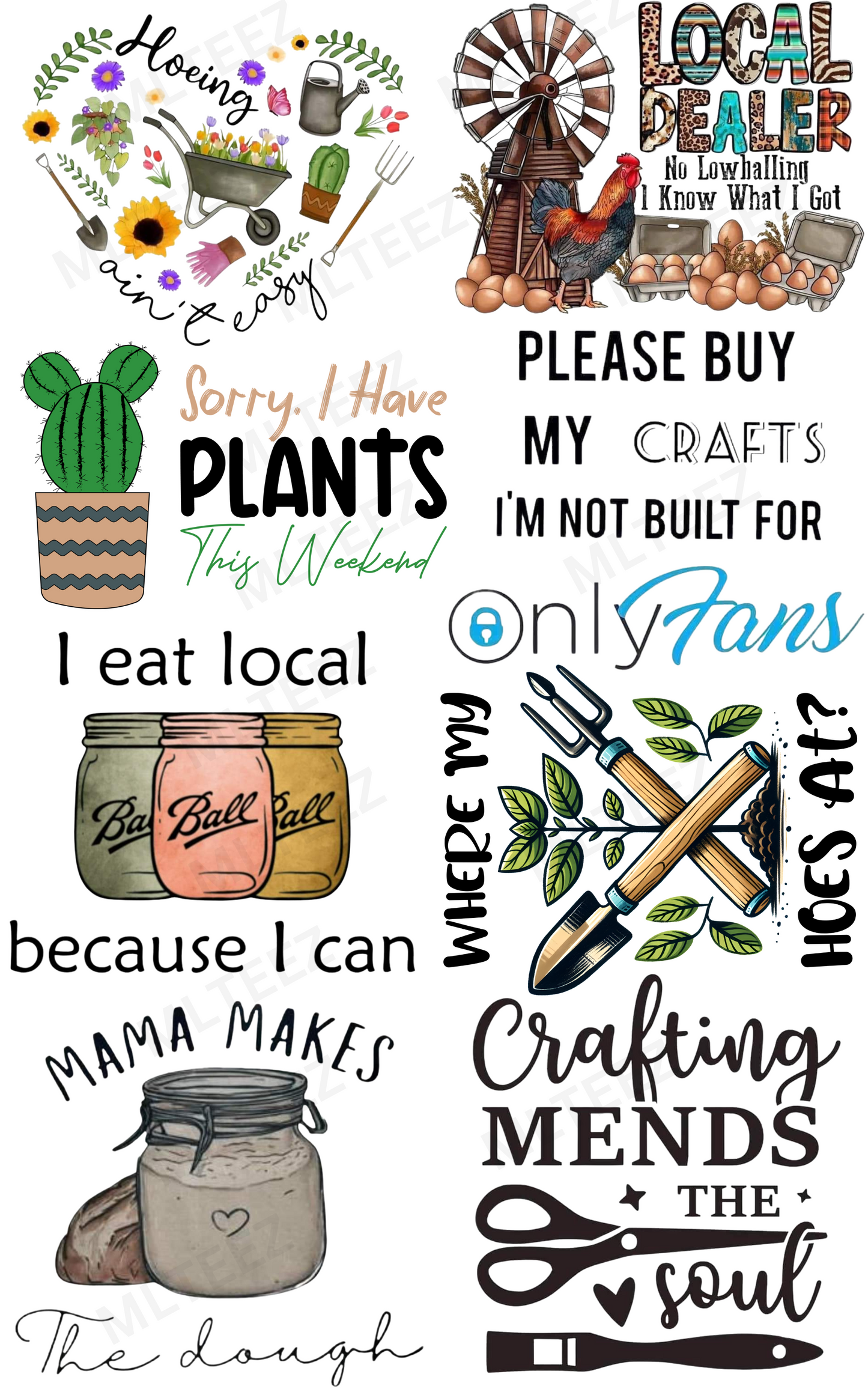 PLEASE BUY MY CRAFTS PREMADE GANGSHEET  - 22X36