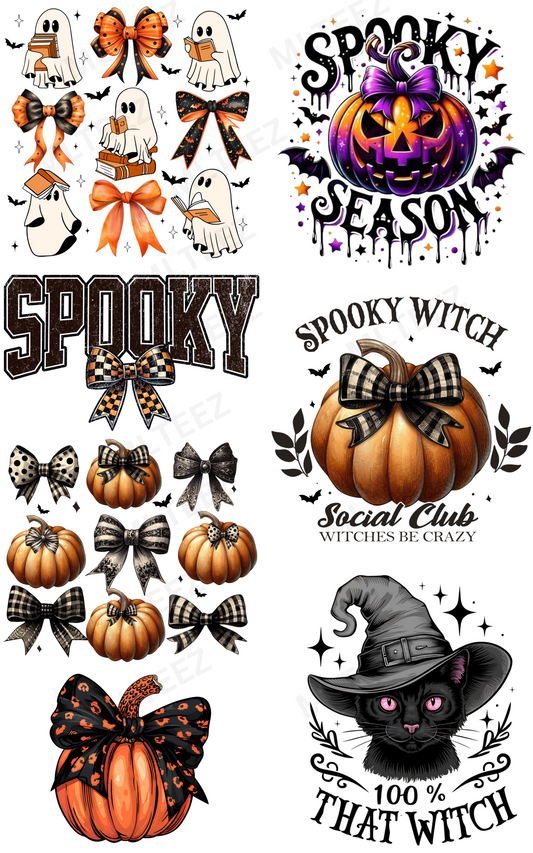 Spooky Season Witch GANGSHEET  - 22X36