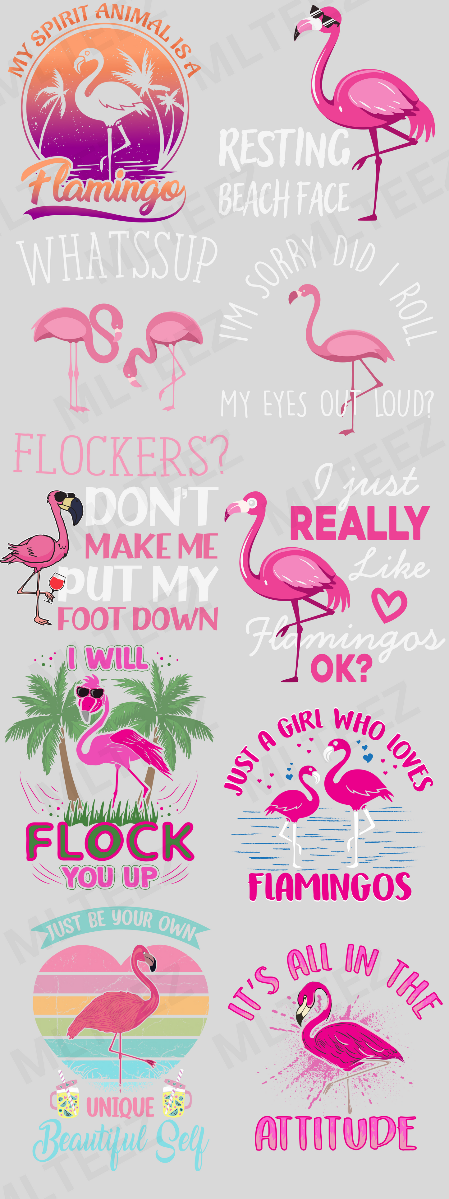 WHAT'S UP FLOCKERS? PREMADE GANGSHEET  - 22X60