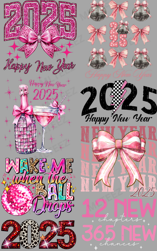 NEW YEAR 2025 (1) PREMADE GANGSHEET  - 22X36