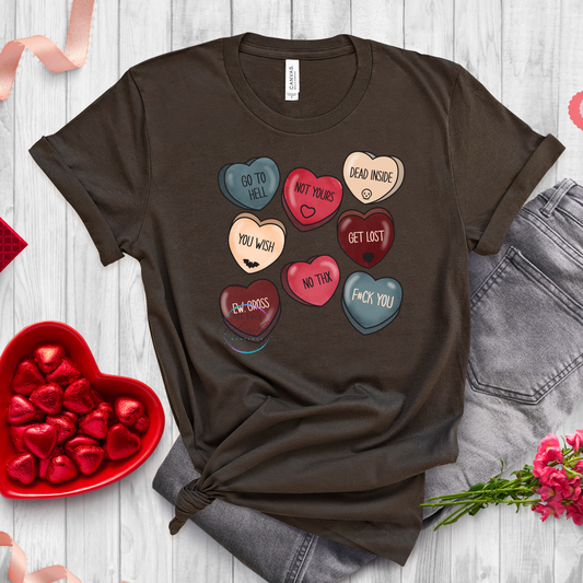 Anti Valentine's Day Hearts DTF Direct To Film