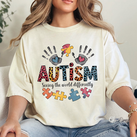 Seeing The World Differently (Autism) (4) DTF Direct To Film