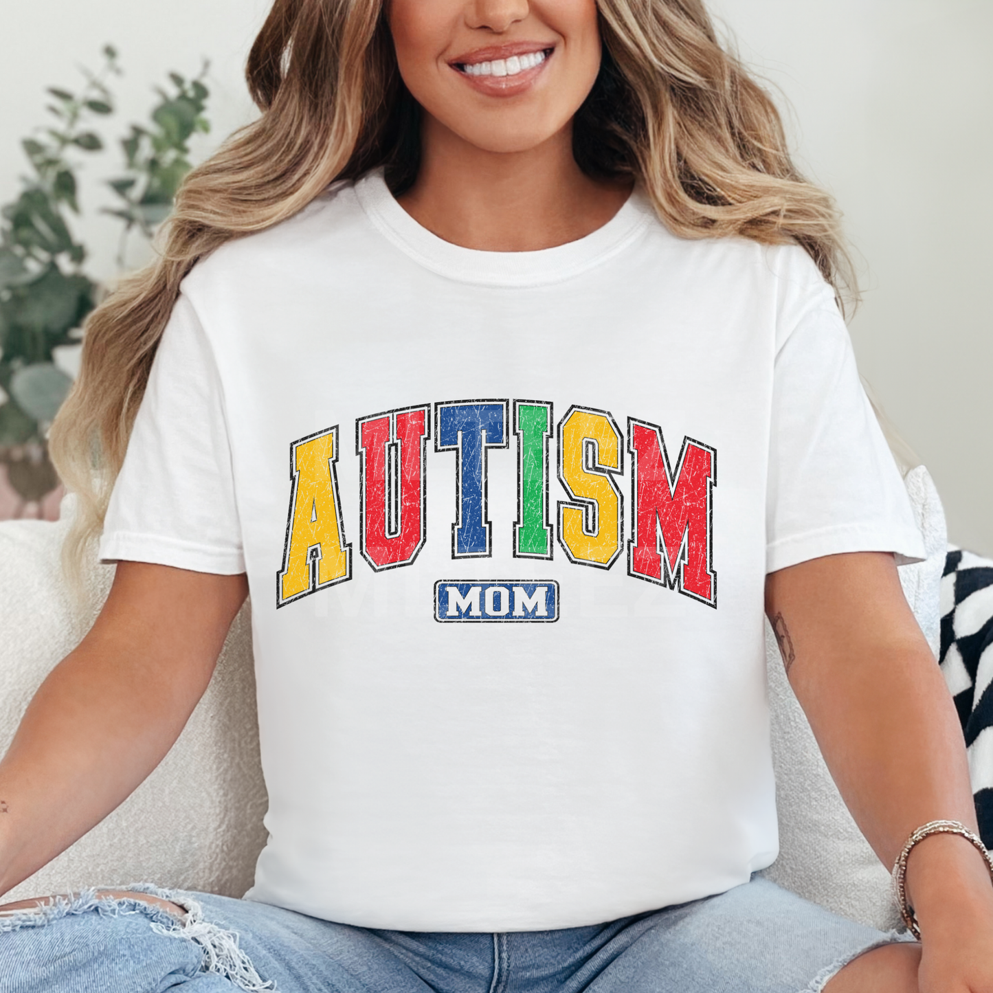 Autism Mom (Distressed) (4) DTF Direct To Film